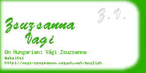 zsuzsanna vagi business card